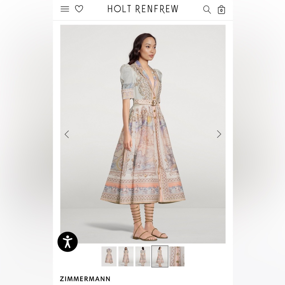 ZIMMERMANN
High Tide Belted Shirt Dress